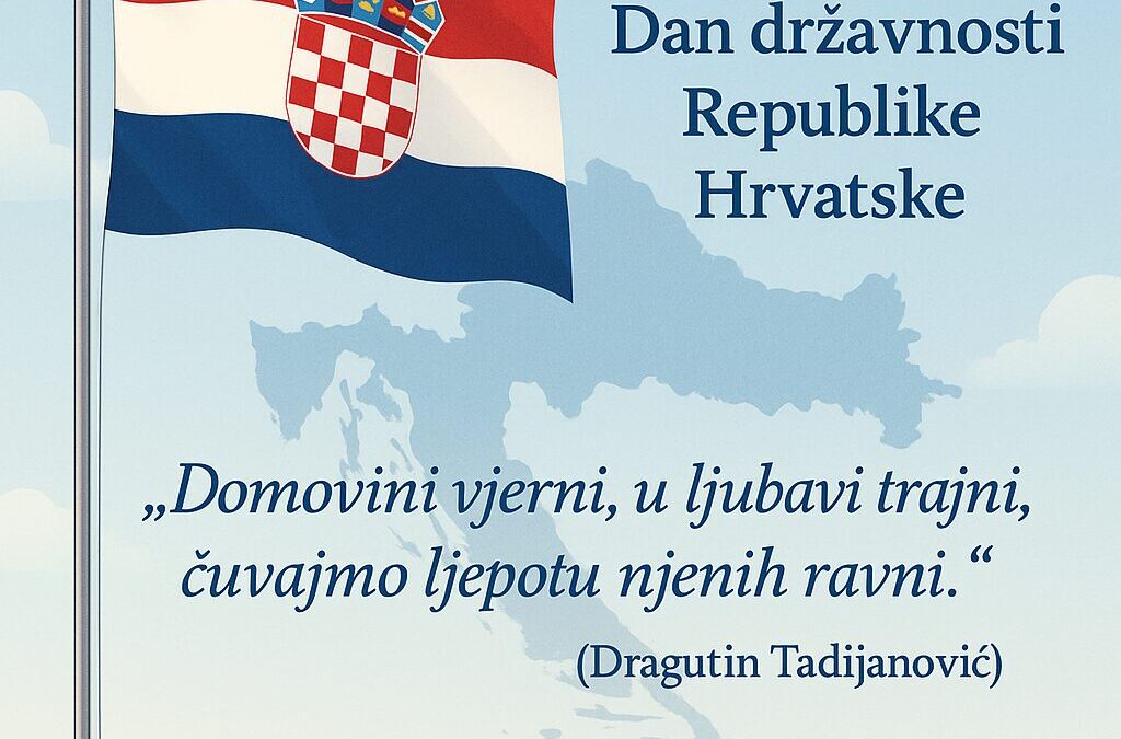 Čestitamo Dan državnosti Republike Hrvatske!