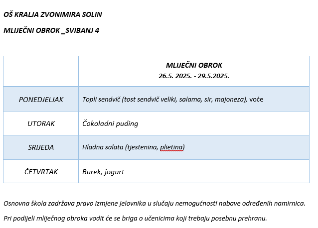MLIJEČNI OBROK_SVIBANJ 4