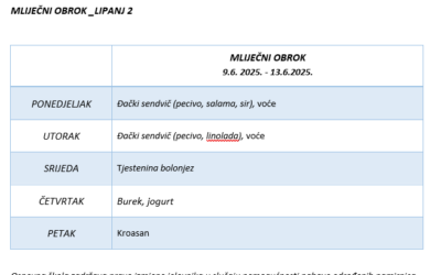 MLIJEČNI OBROK_LIPANJ 2