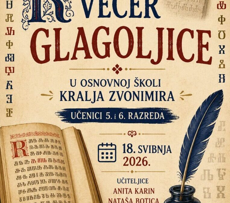 Večer glagoljice u našoj Školi